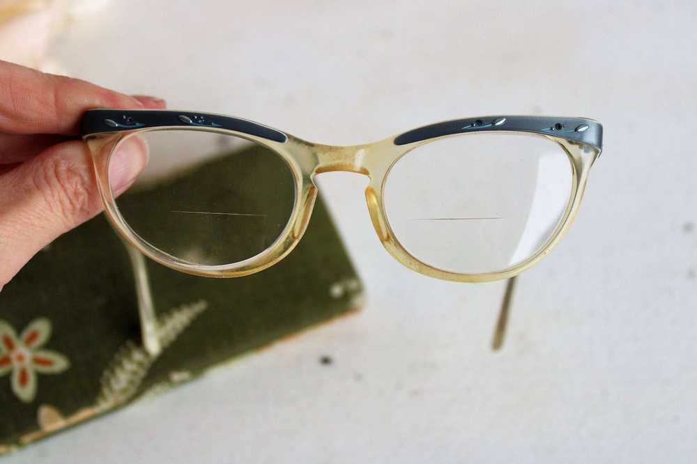 Vintage Vintage 1950s Cat Eye Glasses With Case, … - image 10