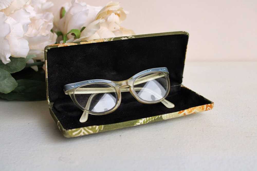Vintage Vintage 1950s Cat Eye Glasses With Case, … - image 1