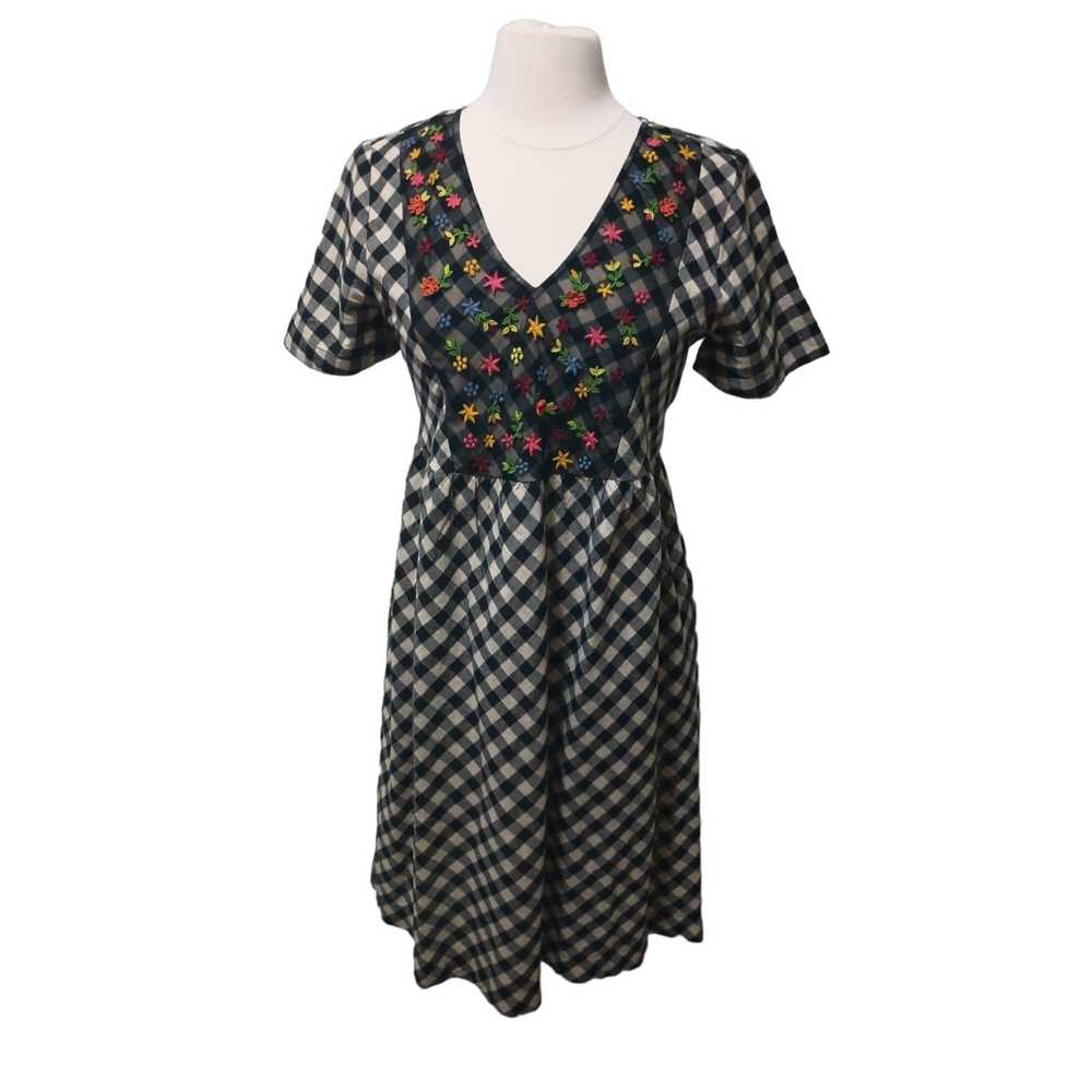 Other Roolee Gingham Embroidered Dress M Cottagec… - image 2