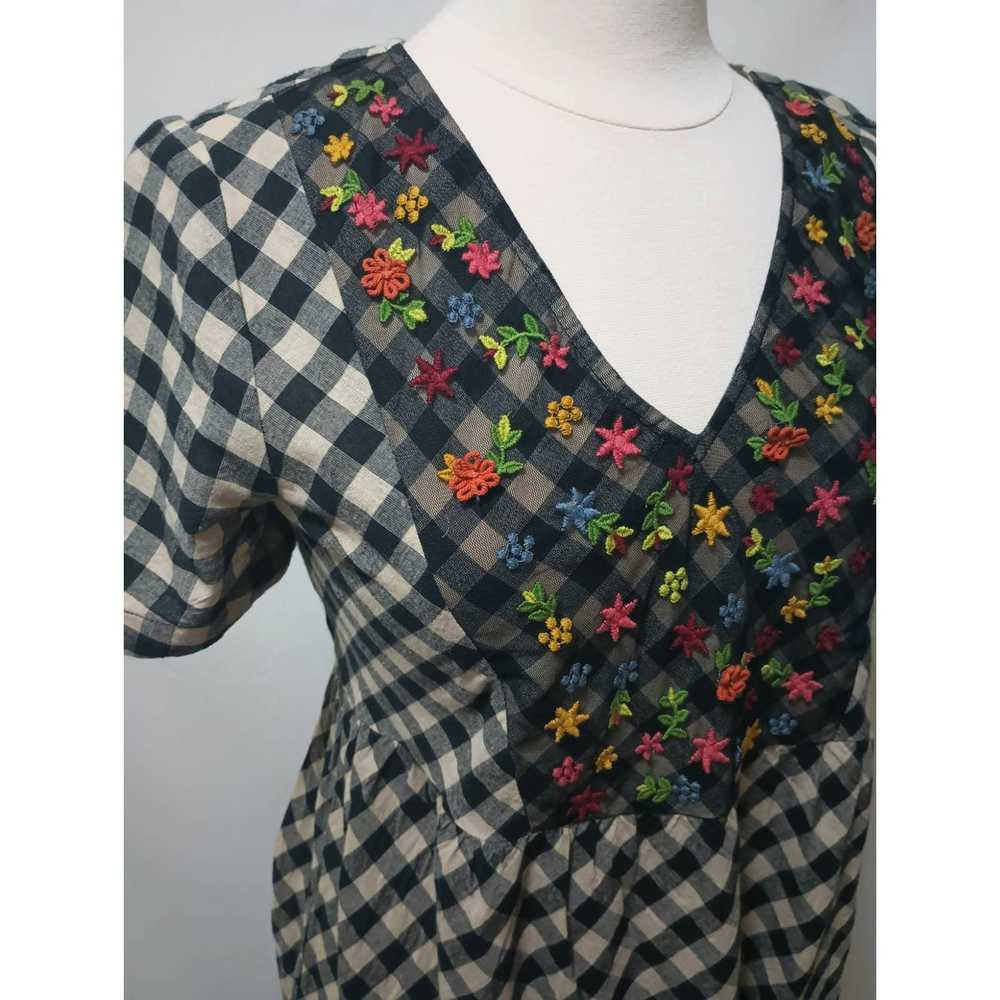 Other Roolee Gingham Embroidered Dress M Cottagec… - image 6