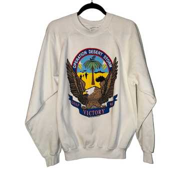 Vintage Hanes Operation 2024 Desert Storm Crewneck Sweater Size XL