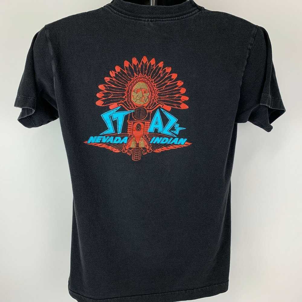 Vintage Stazs Nevada Indian Vintage 90s T Shirt M… - image 3