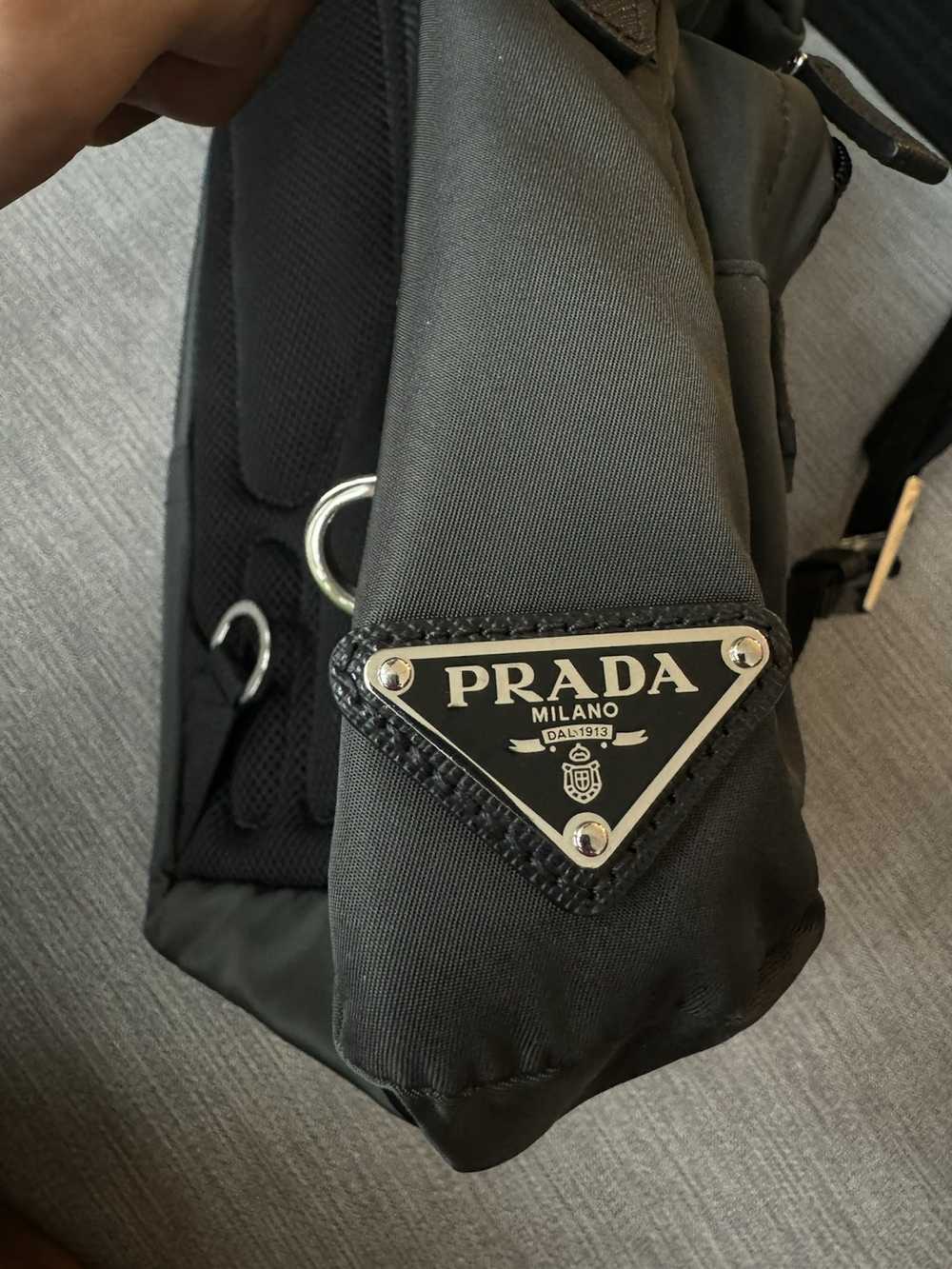 Prada Prada Dark Green Crossbody Nylon Bag - image 3