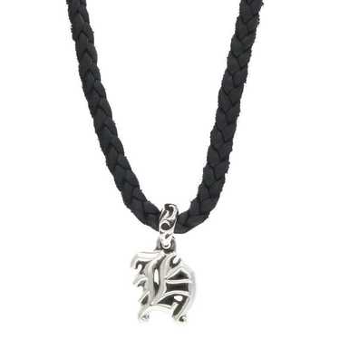 Chrome hearts leather on sale necklace