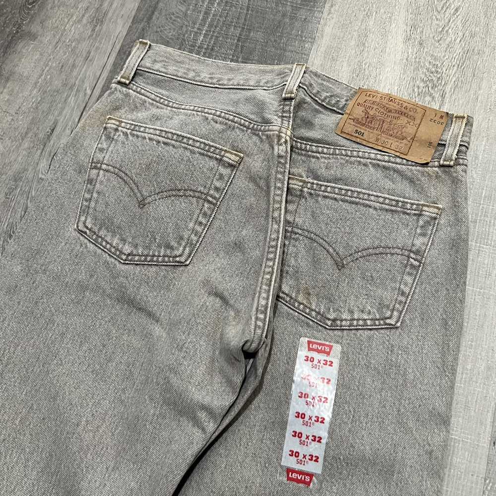 Levi's × Vintage Levis 501 Deadstock Distressed G… - image 4