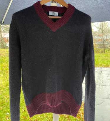 Prada Prada 100% Alpaca Wool Cricket Sweater v nec