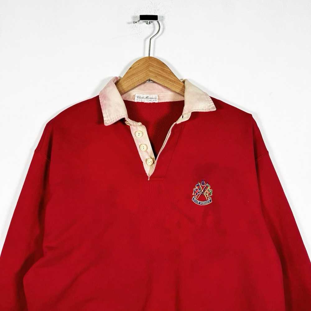 Streetwear Vintage Rare 90s Club Monaco Rugby Polo - image 2