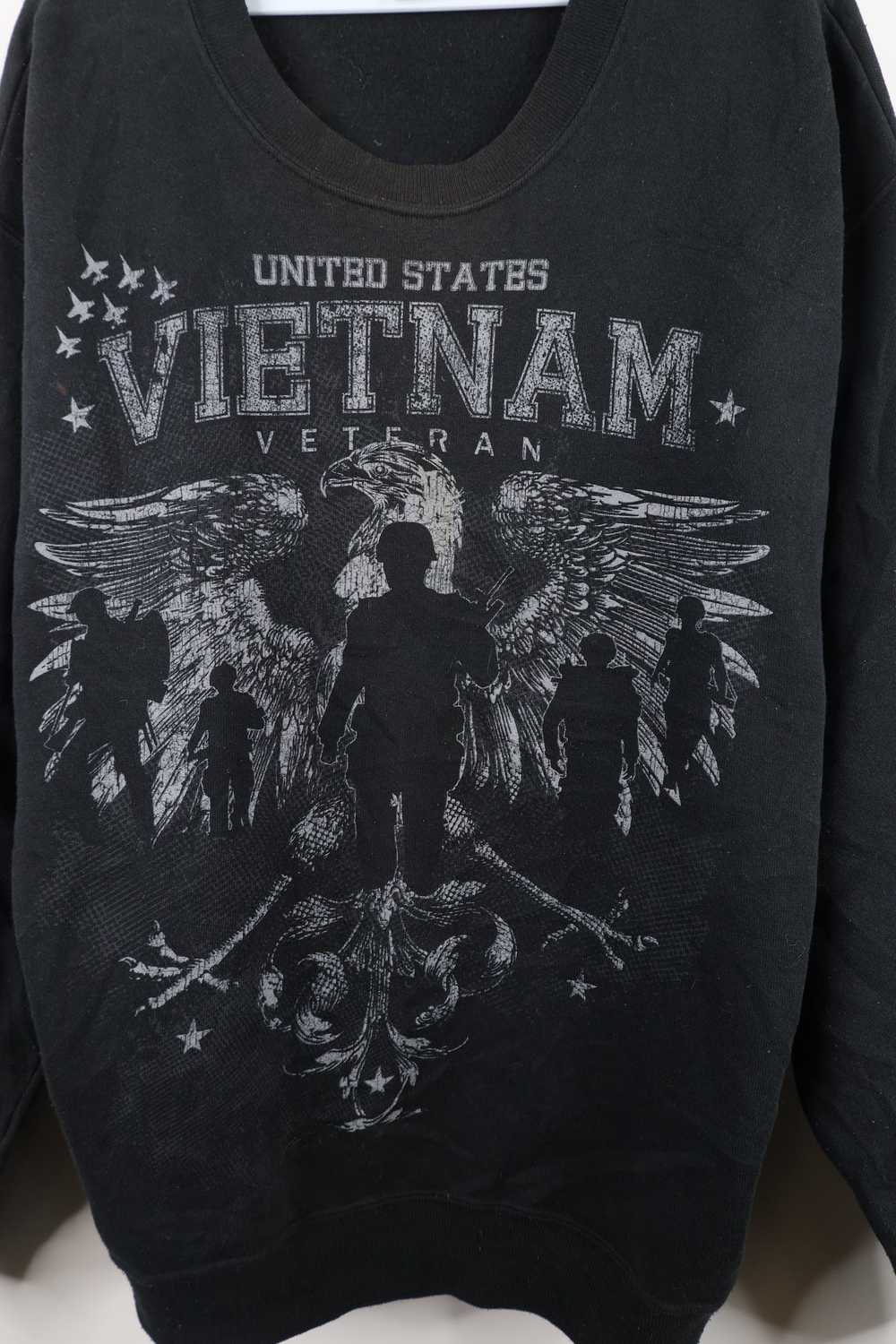 Vintage Vintage 90s Out Vietnam War Veteran Sweat… - image 4