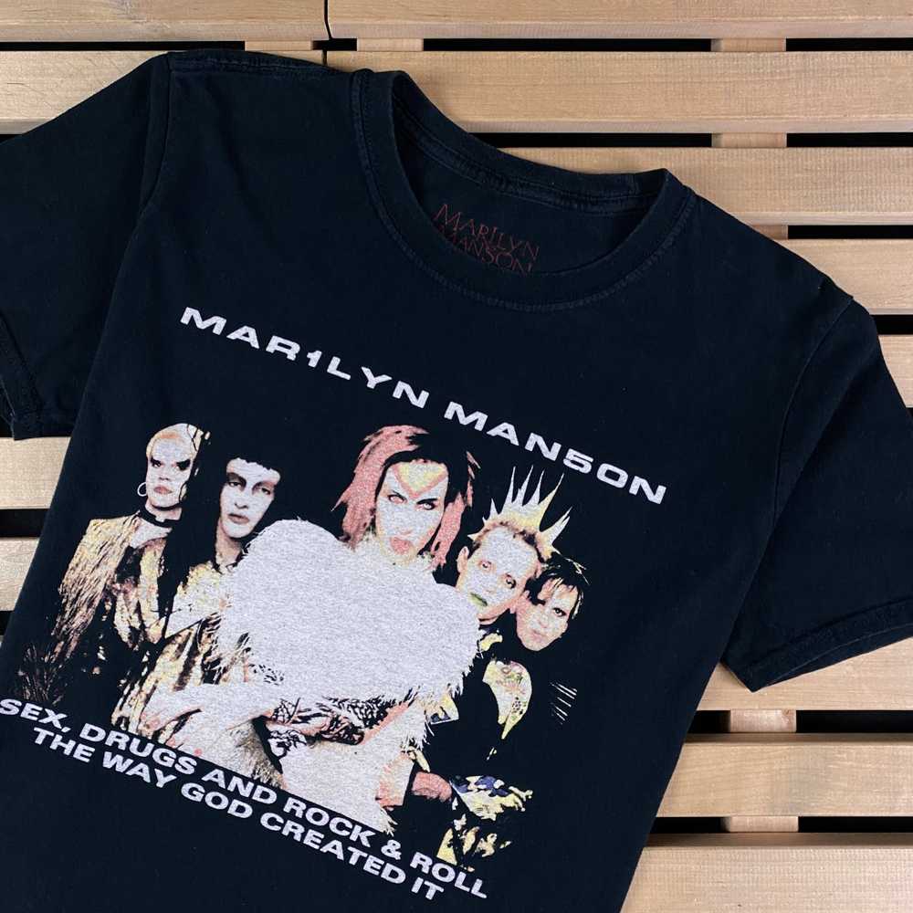 Marilyn Manson × Rock T Shirt × Vintage Men’s Roc… - image 2