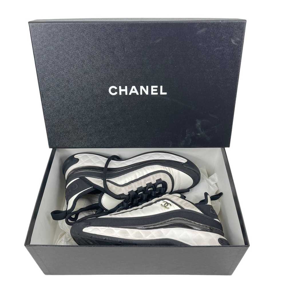 Chanel Chanel Velvet Calfskin Sneakers Suede Quil… - image 11