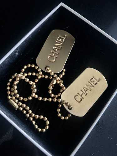 Gold Metal Dog Tag Necklace, 1993, Handbags & Accessories, The Chanel  Collection, 2022