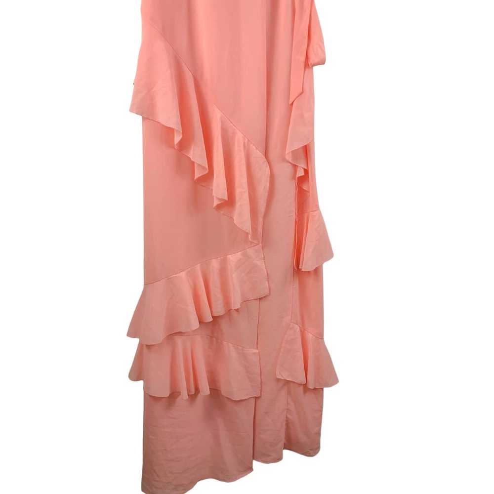 LPA Dress 253 Pink Coral Peach size Medium Ruffle… - image 3