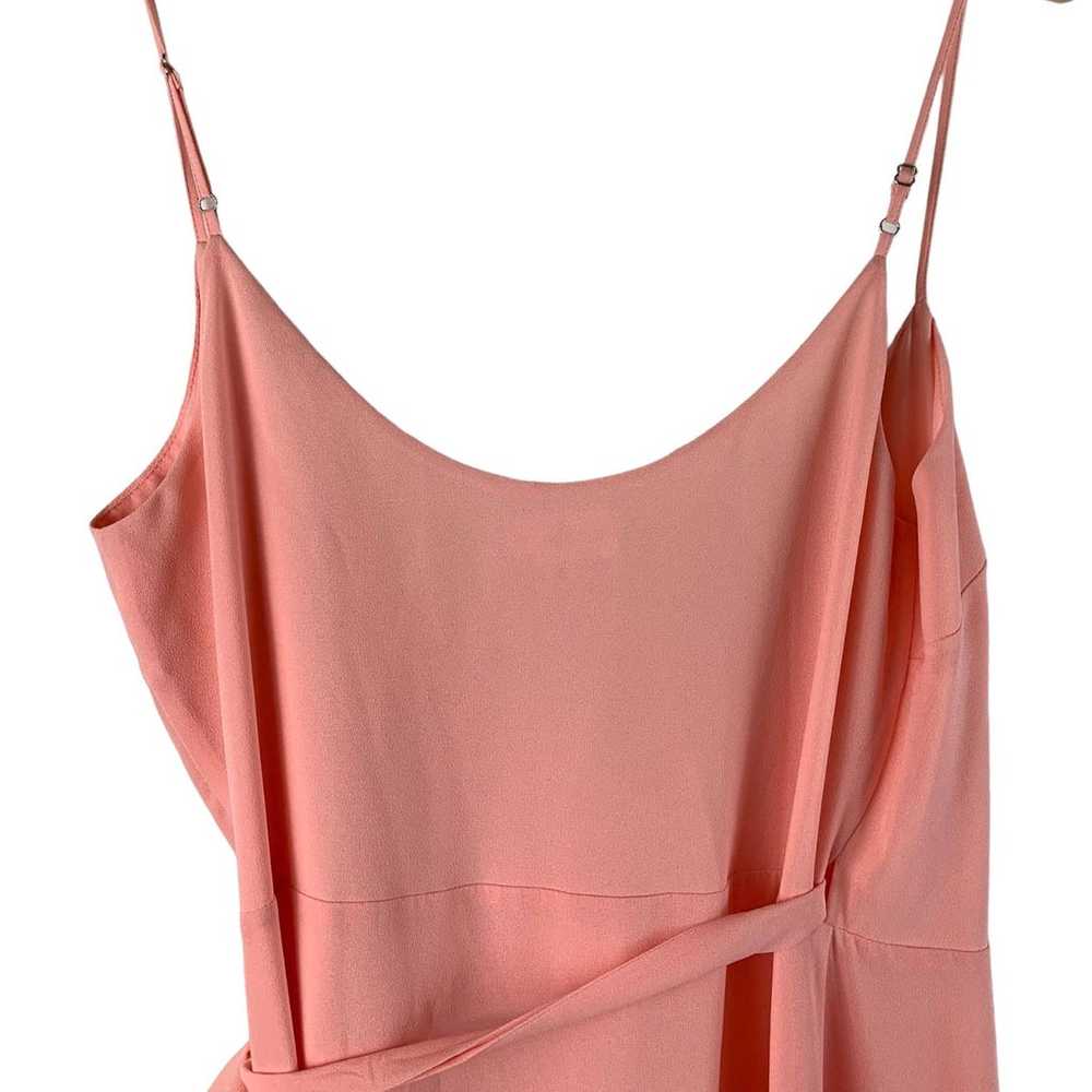 LPA Dress 253 Pink Coral Peach size Medium Ruffle… - image 6