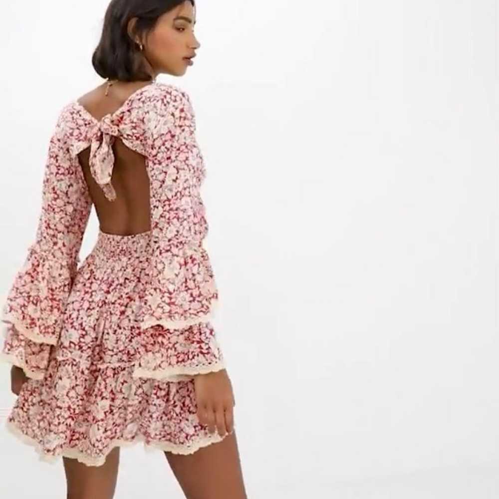 Free People Kristall Bell Sleeve Floral Crochet B… - image 6