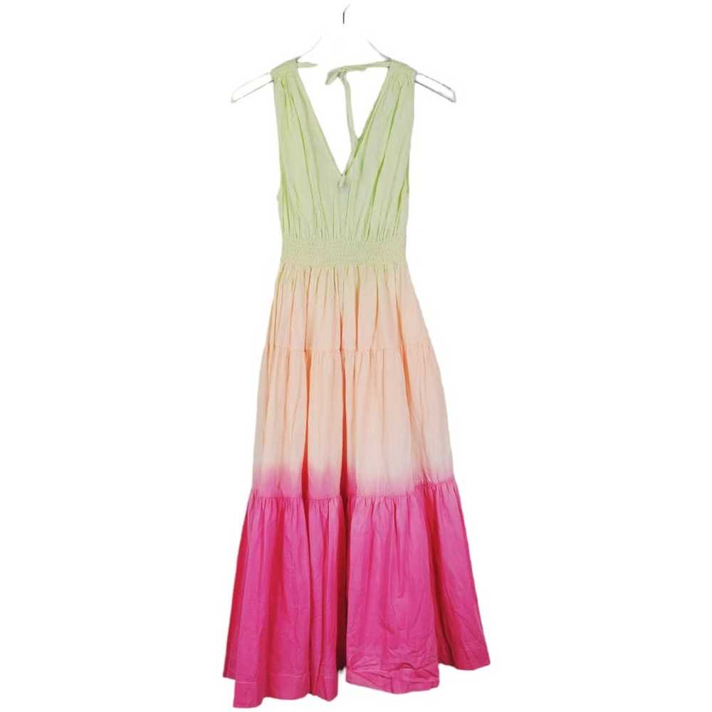 S/W/F Sunset Ombré Tie-Dye Tiered Maxi Dress M Sl… - image 10