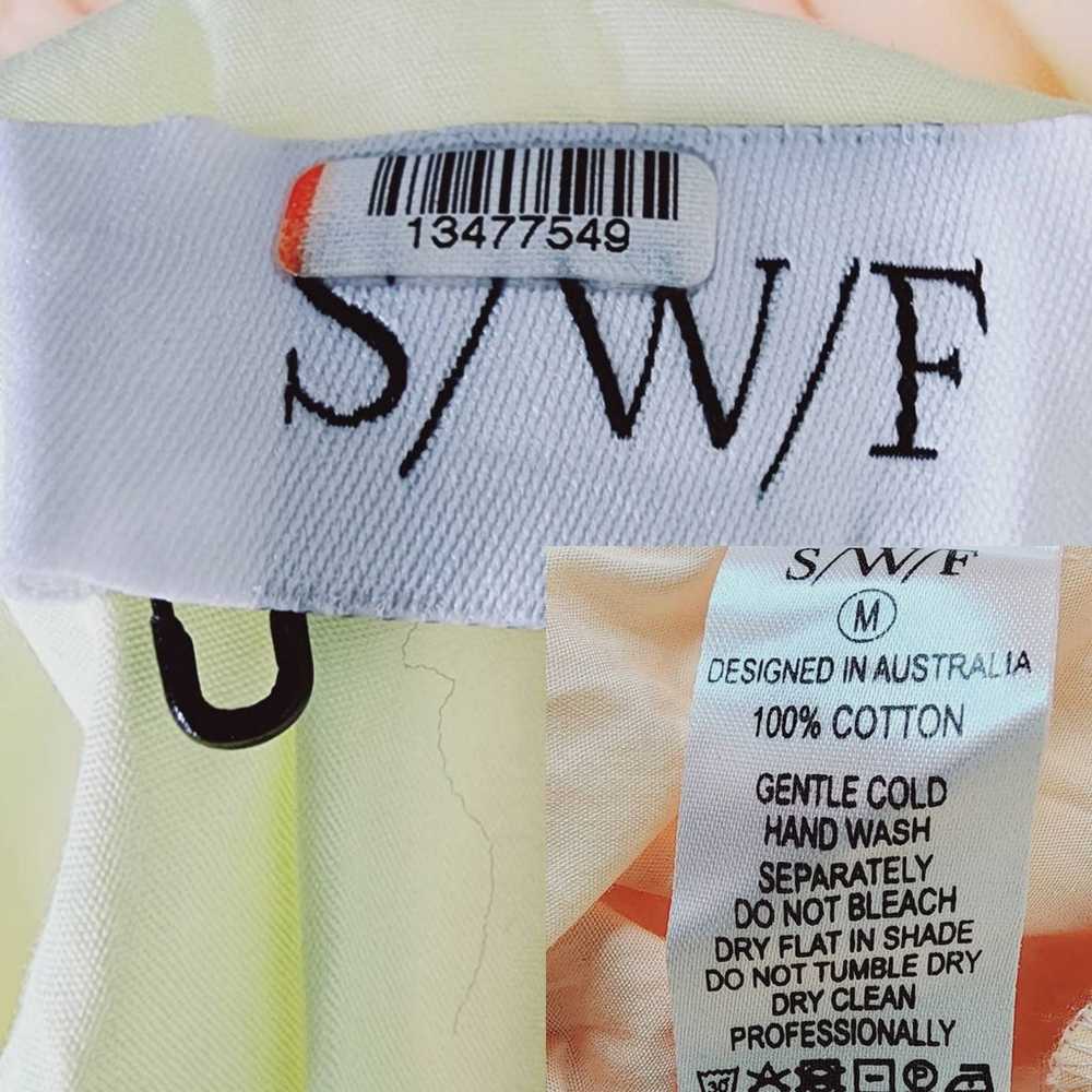 S/W/F Sunset Ombré Tie-Dye Tiered Maxi Dress M Sl… - image 11