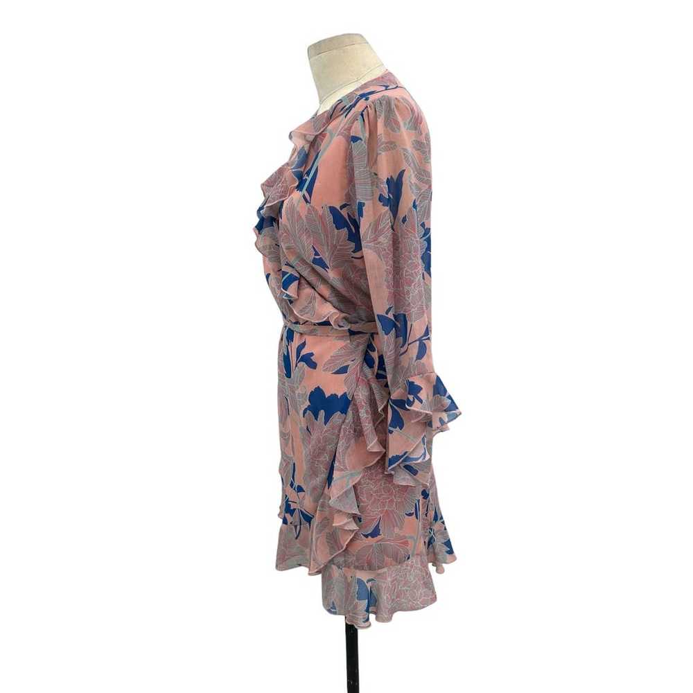 Red Carter Tessa Floral-Print Wrap Dress Pink Blu… - image 4