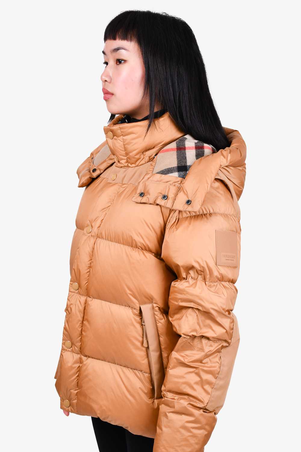 Burberry Tan Down Quilted Puffer Jacket with Nova… - image 2