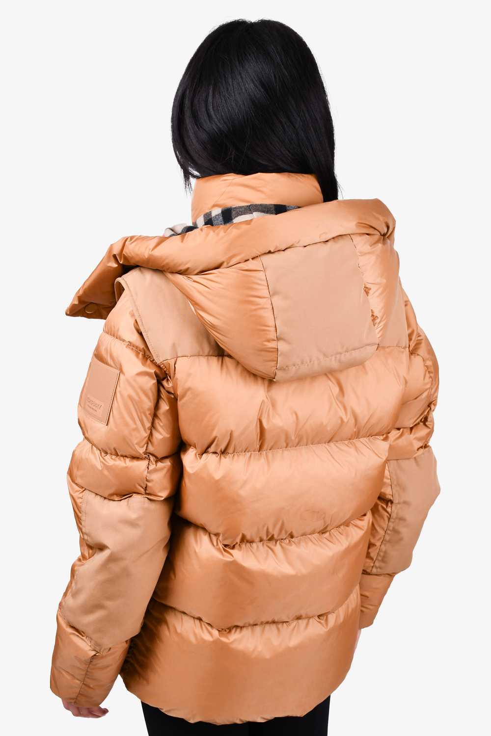 Burberry Tan Down Quilted Puffer Jacket with Nova… - image 3