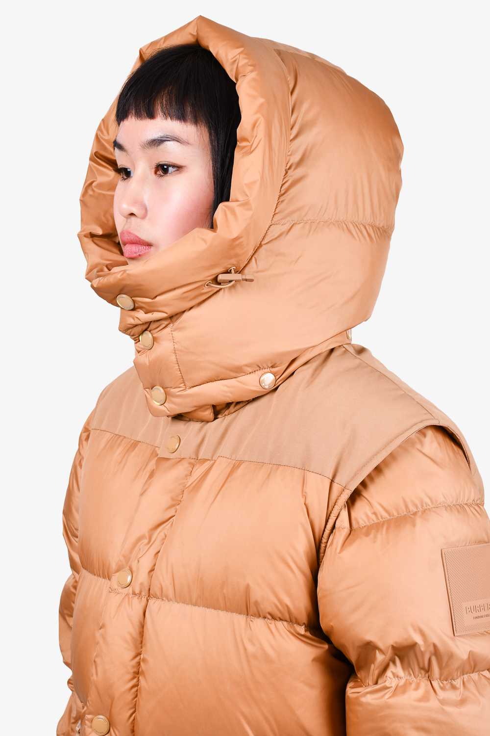 Burberry Tan Down Quilted Puffer Jacket with Nova… - image 4
