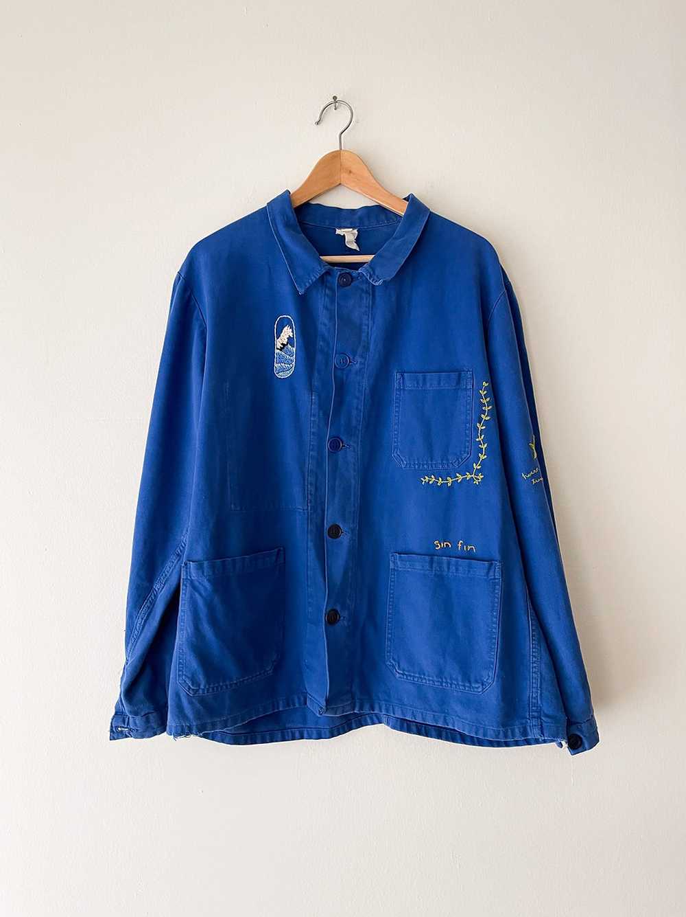 The Wave Embroidered Chore Jacket - image 1