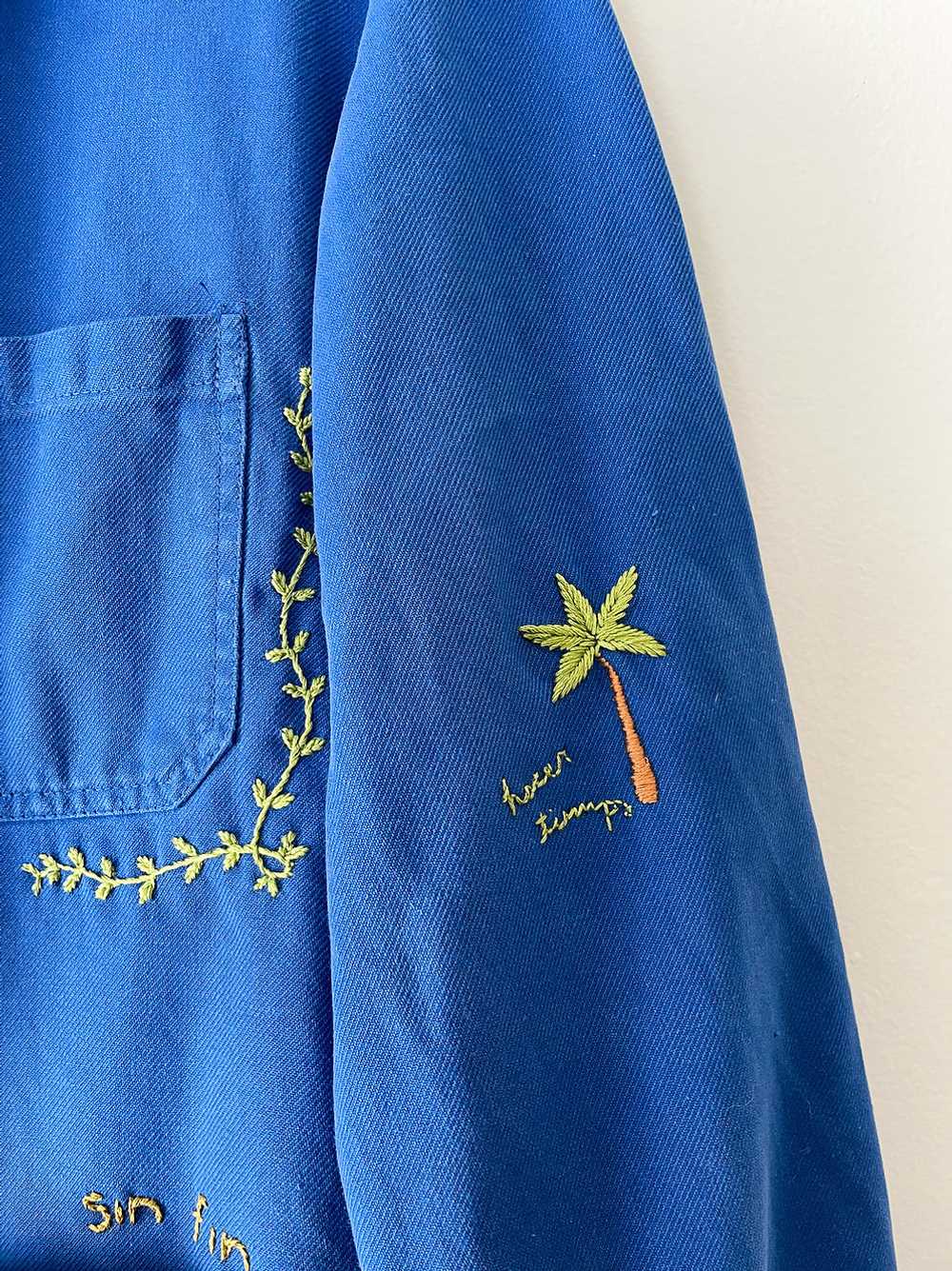 The Wave Embroidered Chore Jacket - image 4
