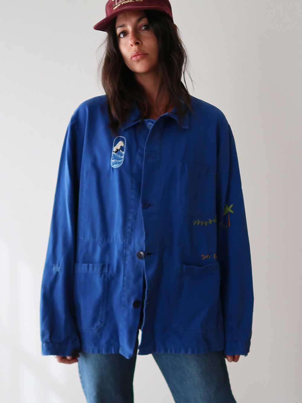 The Wave Embroidered Chore Jacket - image 6