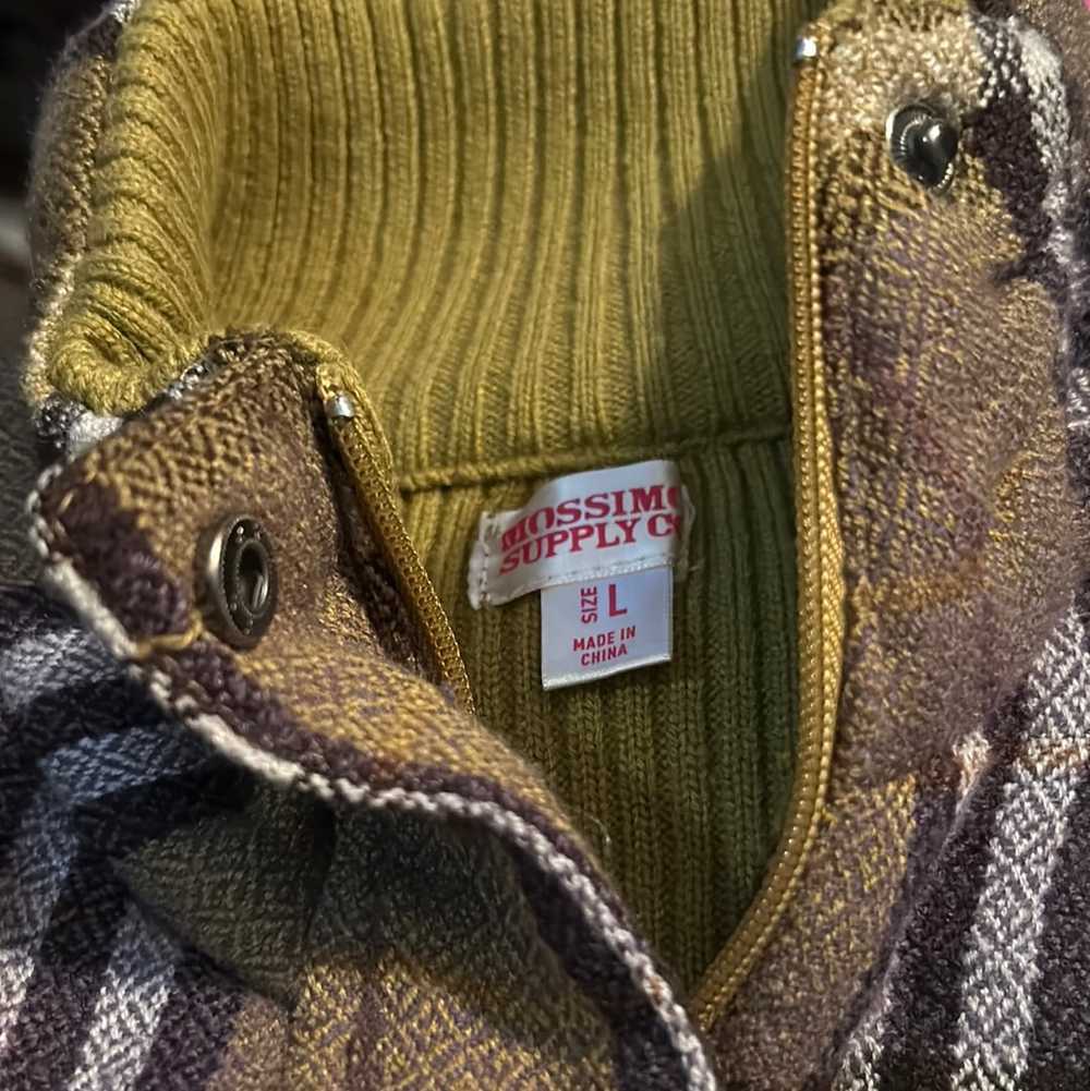 2003 Mossimo Supply Co Plaid Zip Up Sweater Vest - image 3