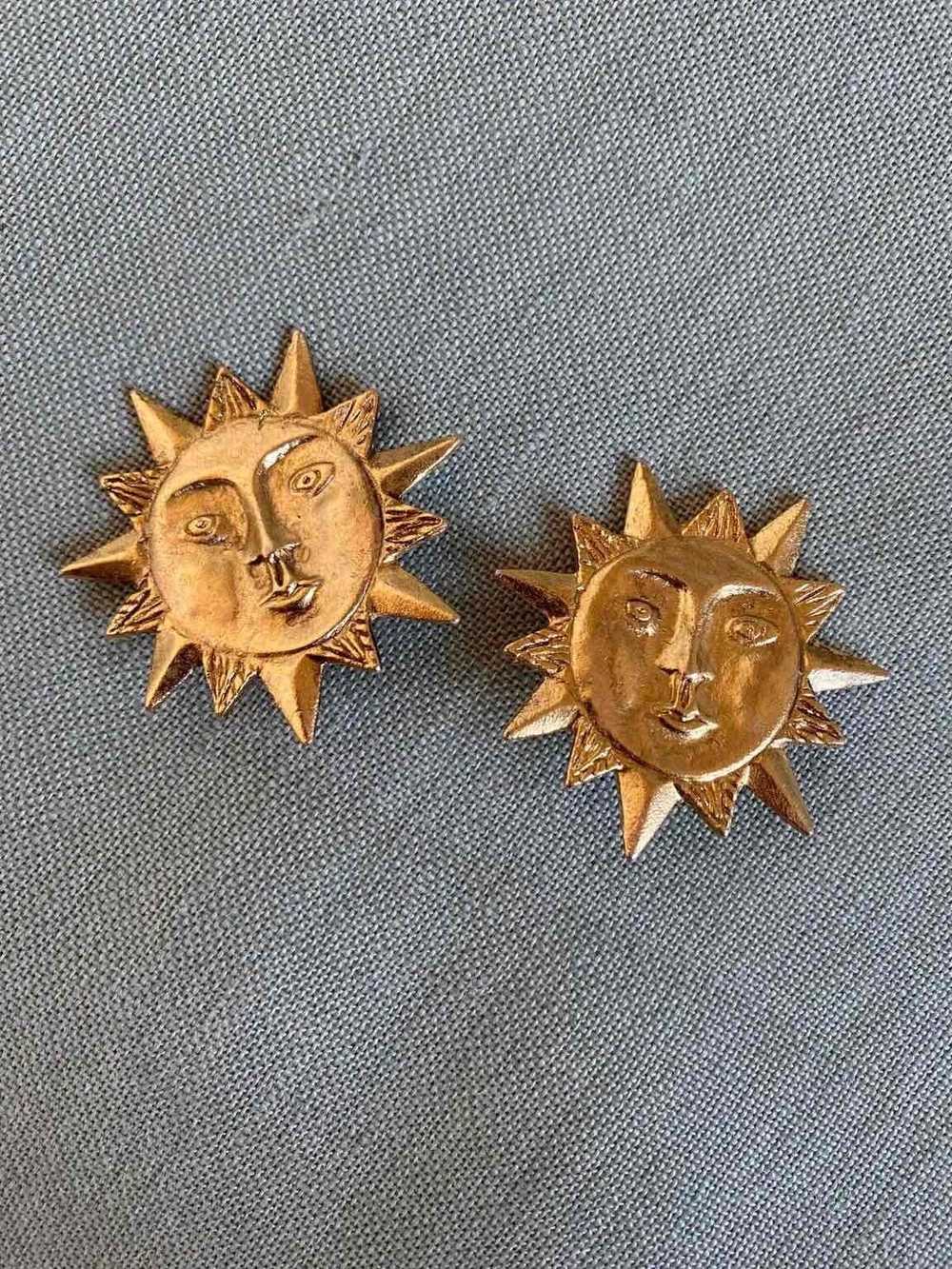 Sun earrings - Sun earrings, Ombre Libertine desi… - image 2