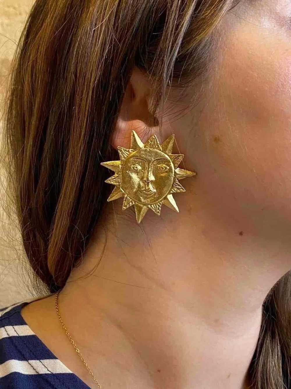 Sun earrings - Sun earrings, Ombre Libertine desi… - image 3