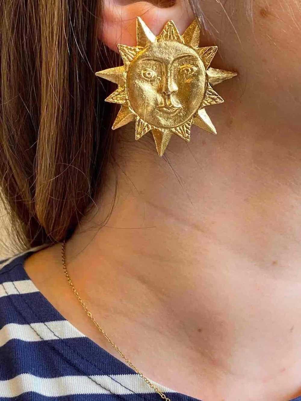 Sun earrings - Sun earrings, Ombre Libertine desi… - image 4
