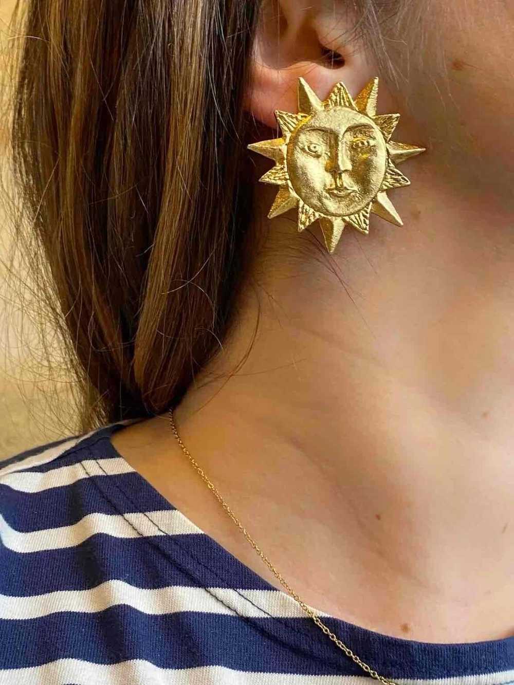 Sun earrings - Sun earrings, Ombre Libertine desi… - image 5