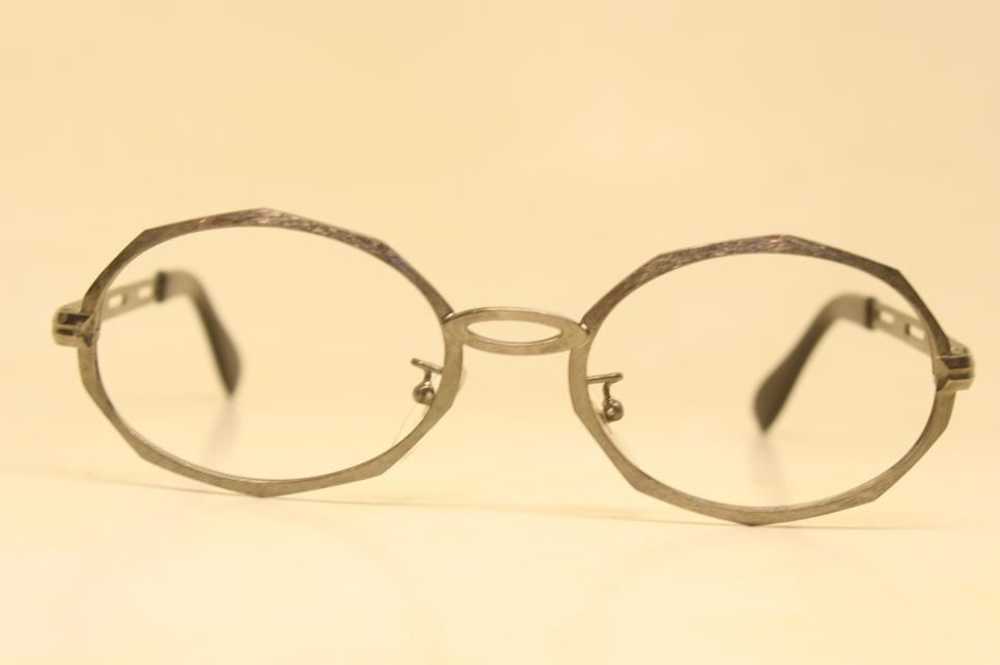 Vintage Gunmetal Metal Eyeglasses Unused Vintage … - image 1