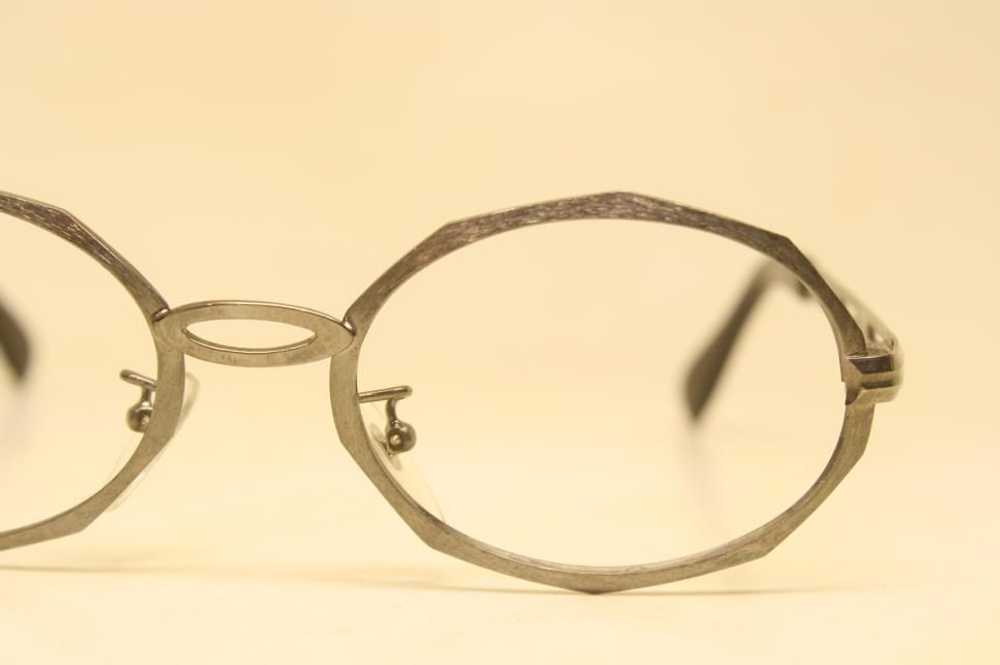 Vintage Gunmetal Metal Eyeglasses Unused Vintage … - image 3