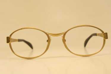 Vintage Gold Metal Eyeglasses Unused Vintage Eyew… - image 1