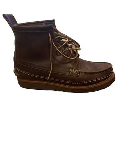 新品9.5万YUKETEN Maine Guide Bootsモカシンホーウィン All Handsewn Maine Guide 6 Eye DB Boots - Brown Multi — YUKETEN