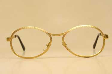 Vintage Gold Metal Eyeglasses Unused Vintage Eyewe
