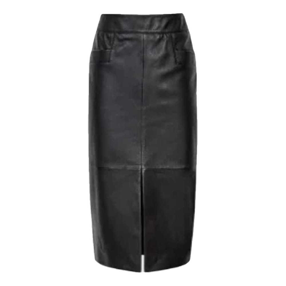 Reiss Leather mid-length skirt - image 1