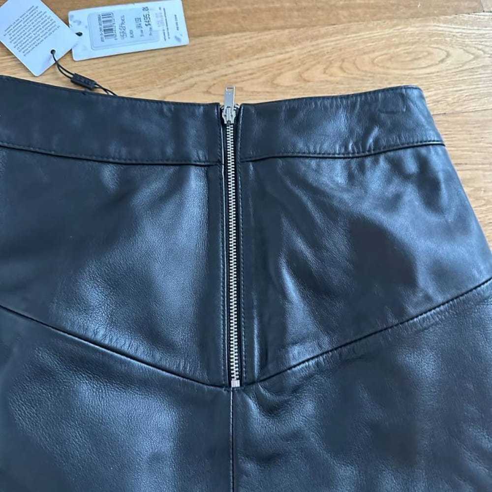 Reiss Leather mid-length skirt - image 9