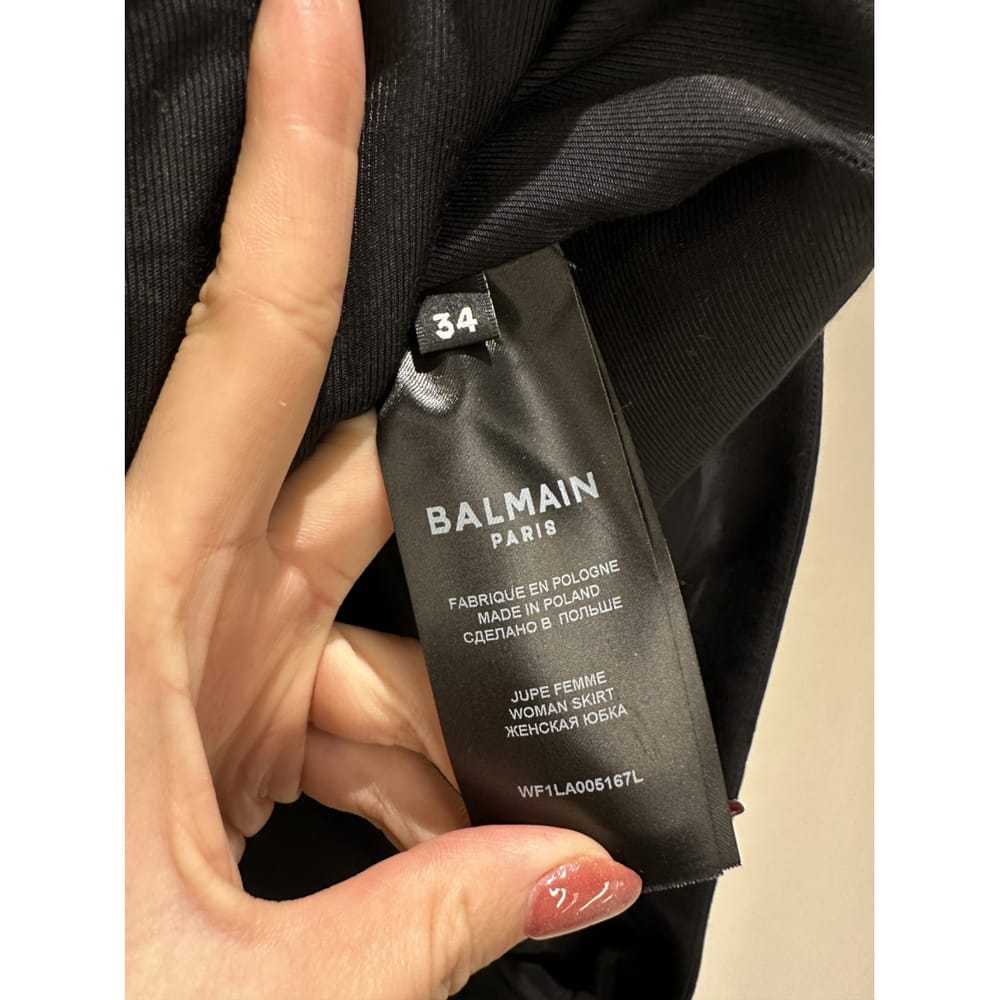 Balmain Wool mini skirt - image 7