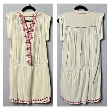 Ulla Johnson Silk Embroidered Mini Dress