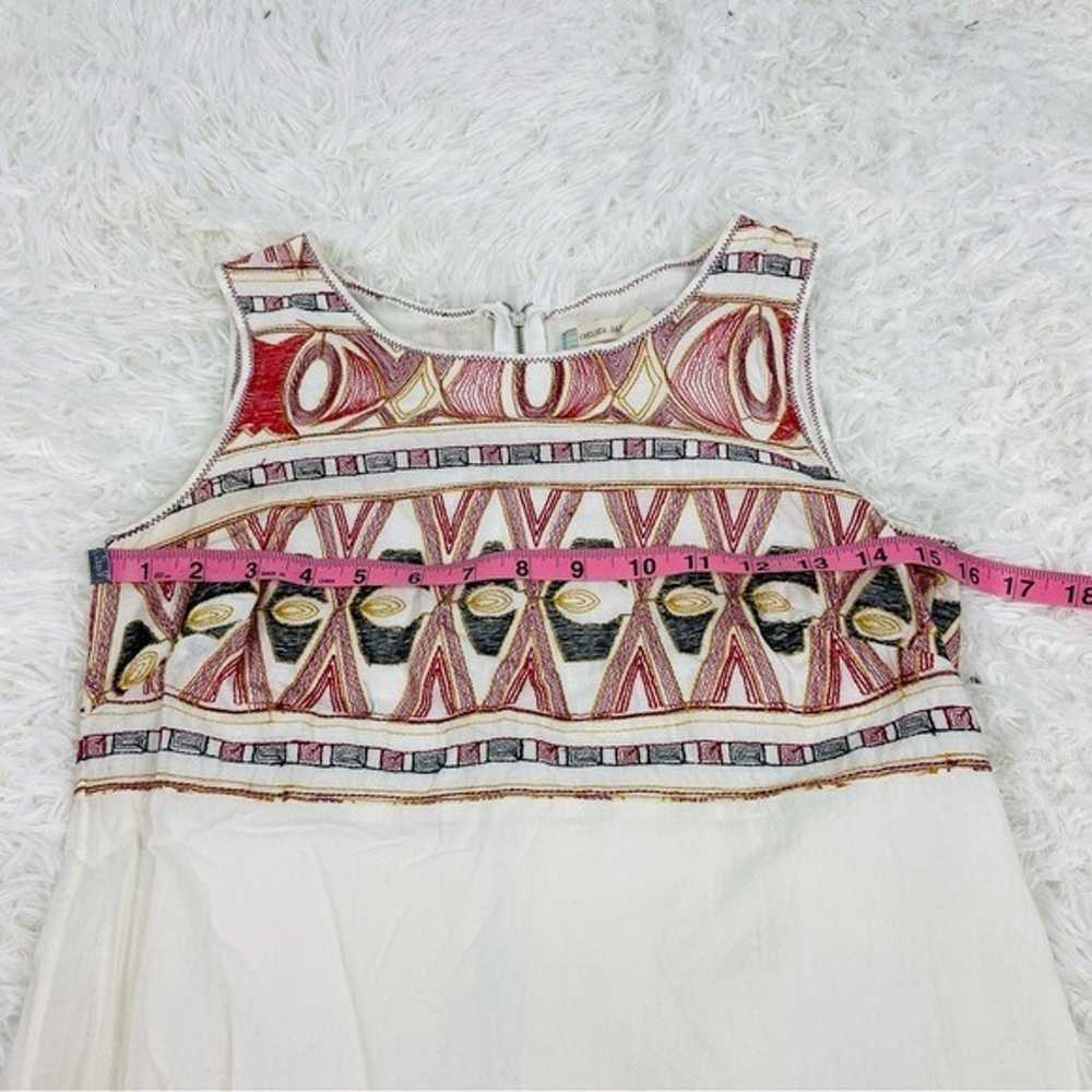 CHELSEA & VIOLET cream & red embroidered boho hip… - image 11