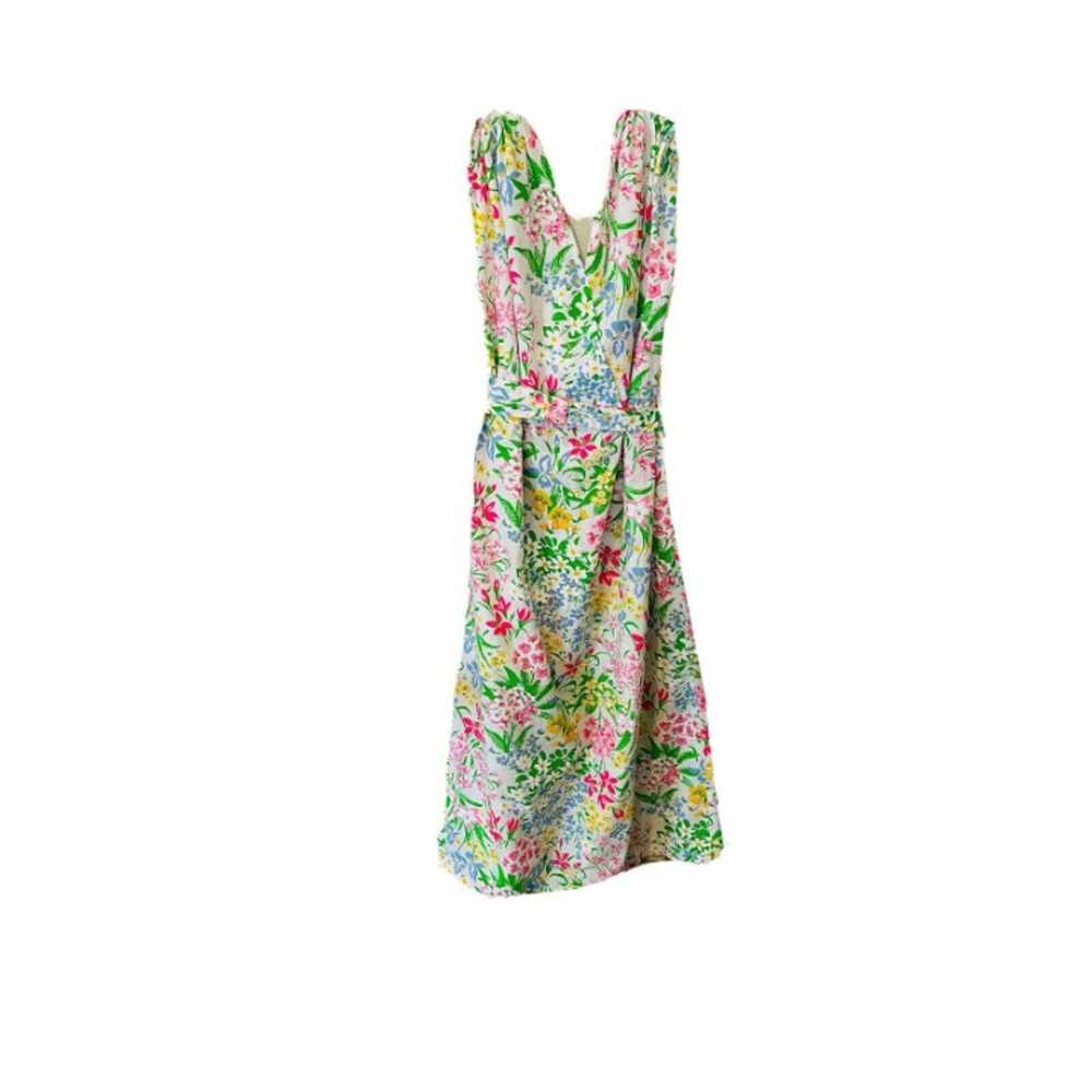 Vintage Psychedelic Floral Sleeveless Long Maxi D… - image 2