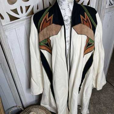 Vintage Southwestern Aztec Indian Blanket Mexico … - image 1