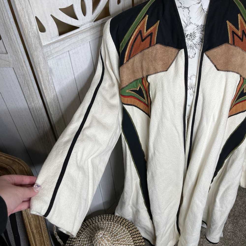 Vintage Southwestern Aztec Indian Blanket Mexico … - image 2
