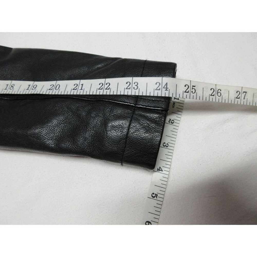 Diesel women's Y2K black buffalo leather full zip… - image 10