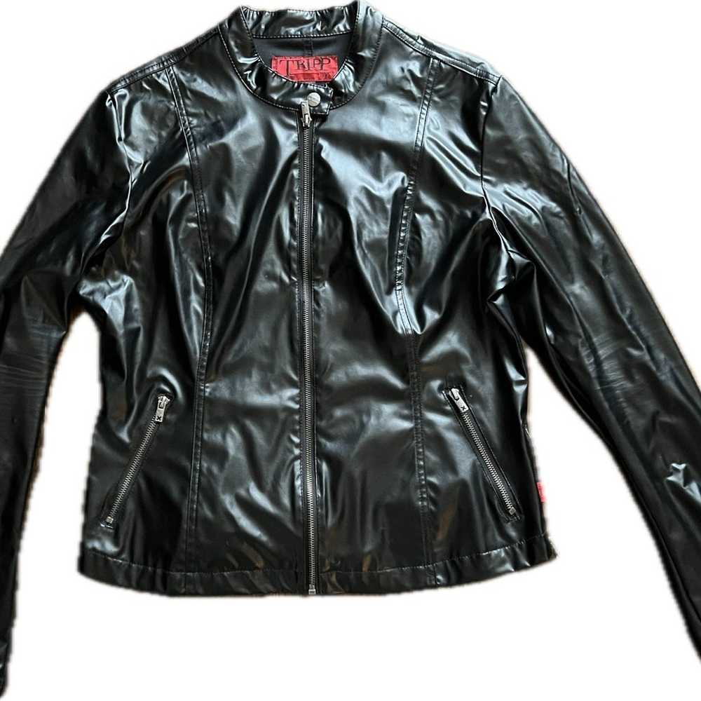 Tripp NYC Vintage Moto Jacket Slim Fit XXL-BLACK - image 1