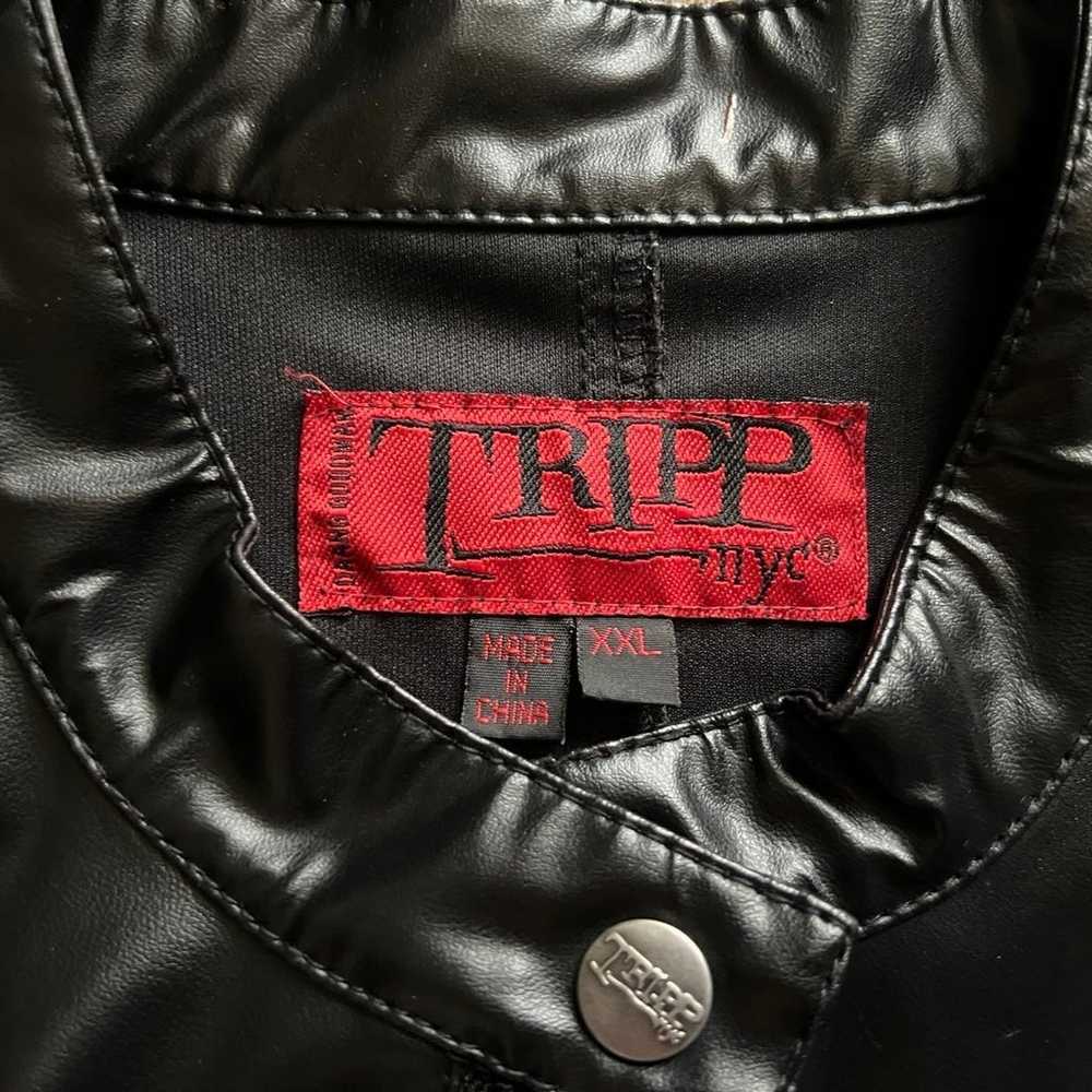 Tripp NYC Vintage Moto Jacket Slim Fit XXL-BLACK - image 5