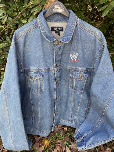 Vintage × Wwe Vintage 90s wwe denim jacket