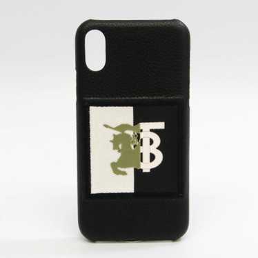 BURBERRY Leather Phone Bumper For IPhone X Black … - image 1